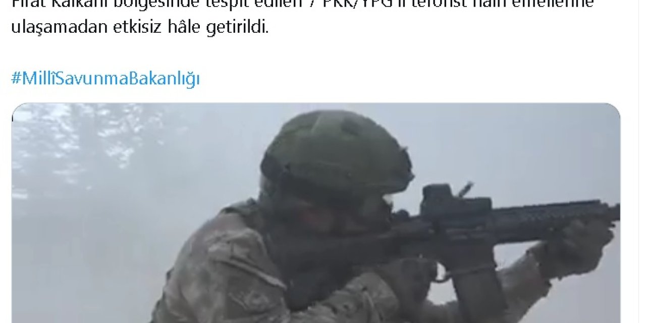 Msb: Fırat Kalkanı Bölgesinde 7 Terörist Etkisiz Hale Getirildi