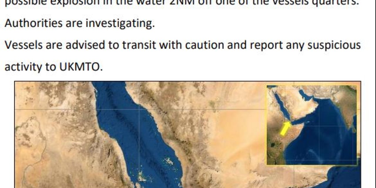 Kızıldeniz’de ‘Patlama’ Uyarısı