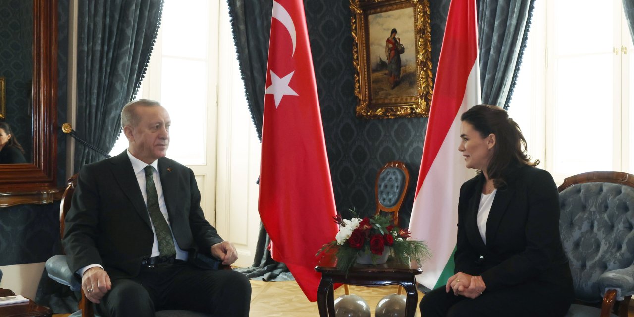 Cumhurbaşkanı Erdoğan, Macaristan Cumhurbaşkanı Novak İle Görüştü