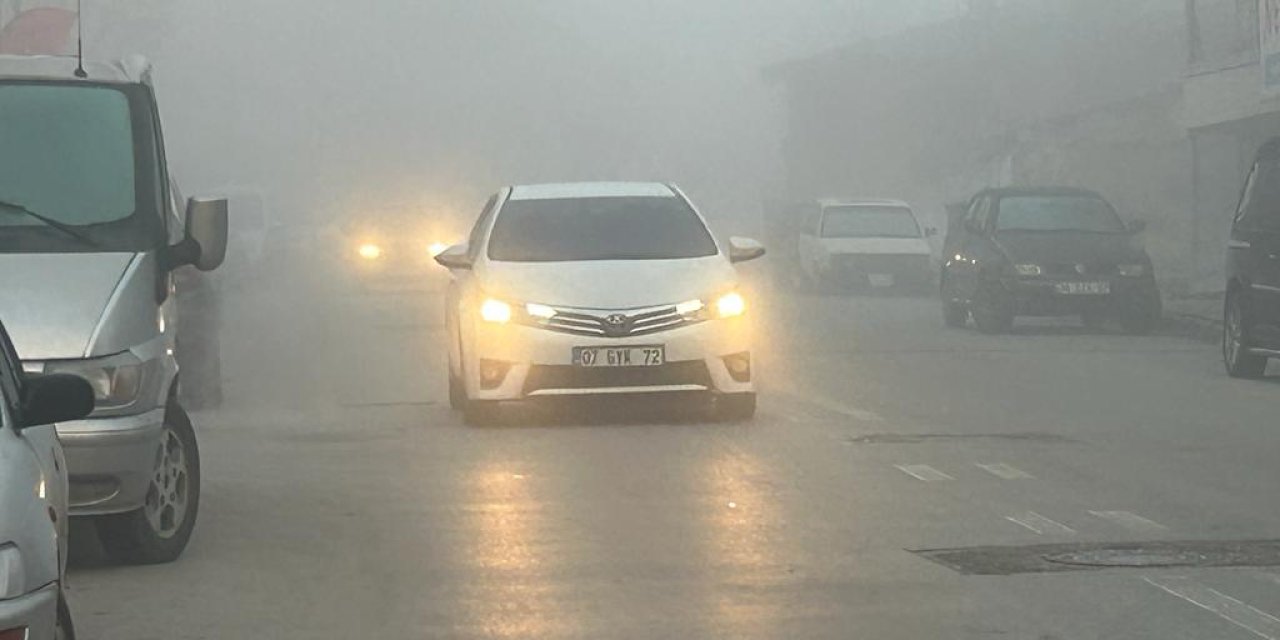 Sivas'ta Yoğun Sis