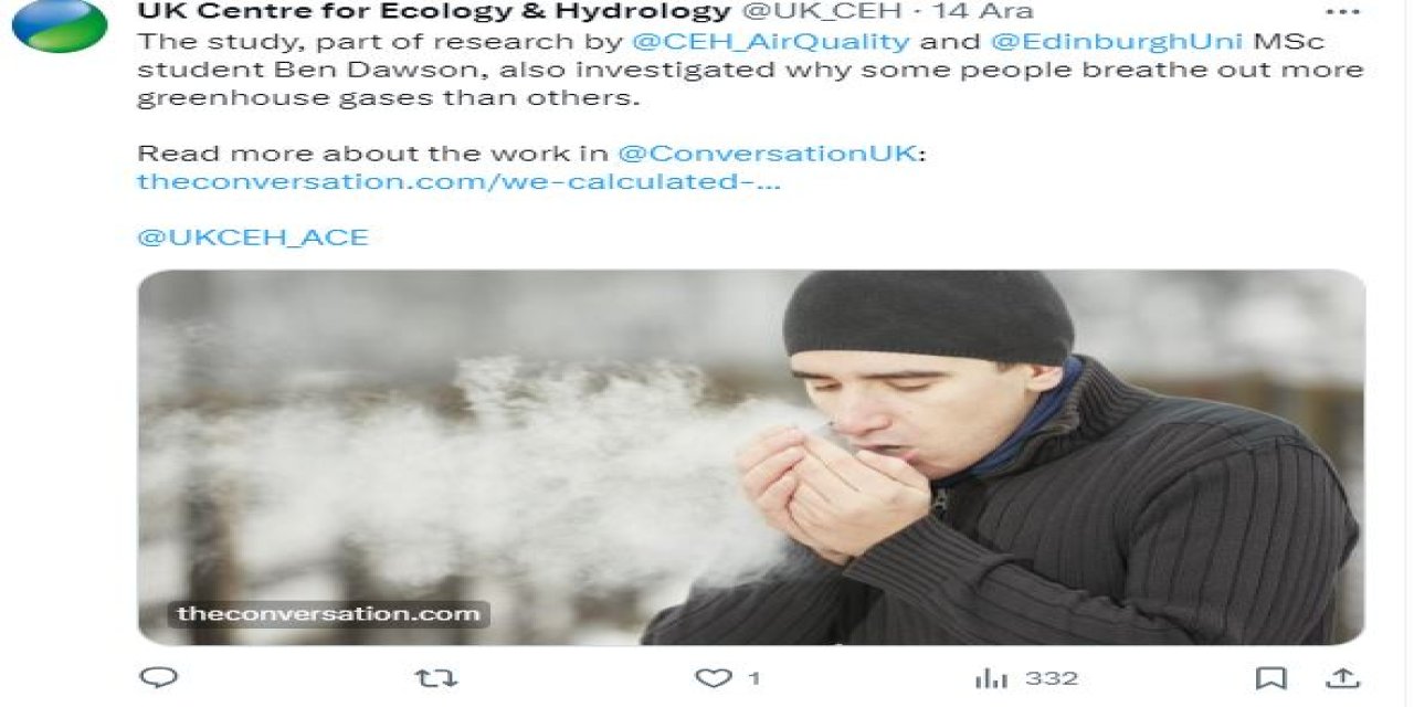 Araştırma: İnsanların Nefes Alması Küresel Isınmayı Artırıyor