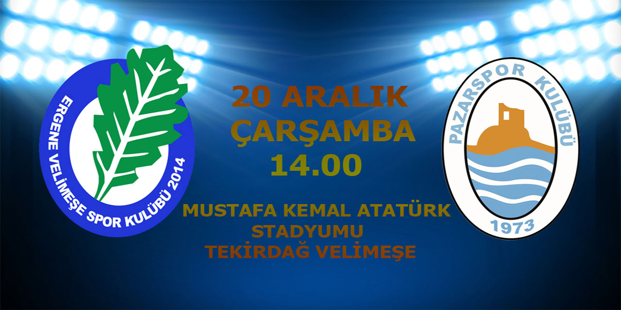 Pazarspor’un Ergene Velimeşespor Maçı 11’i Açıklandı