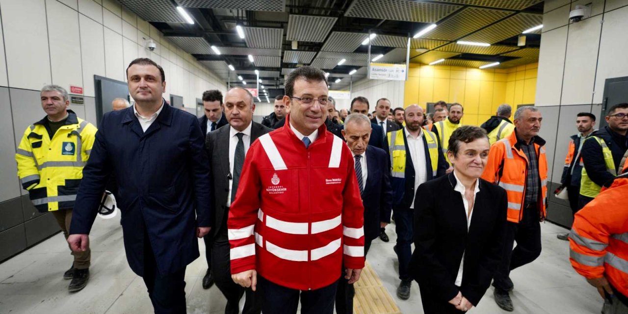 İmamoğlu Ataköy-ikitelli Metro Hattının Test Sürüşüne Katıldı