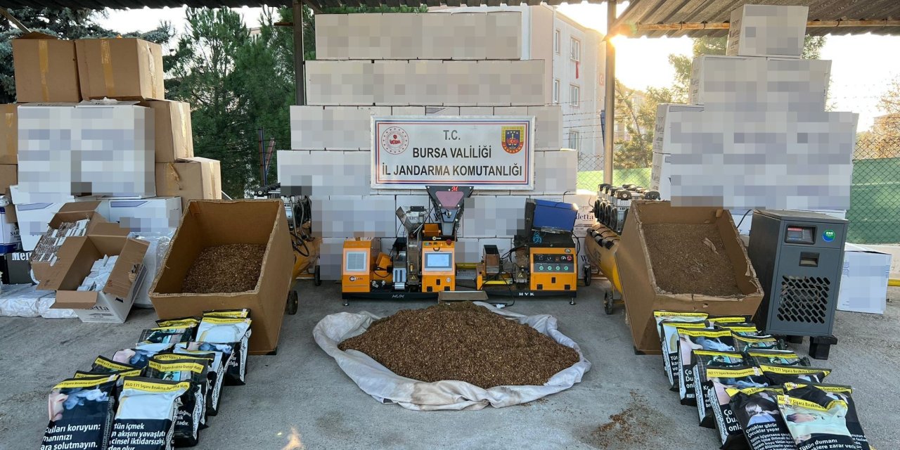 Bursa'da Kaçak Tütüncülere Operasyon; 4 Gözaltı