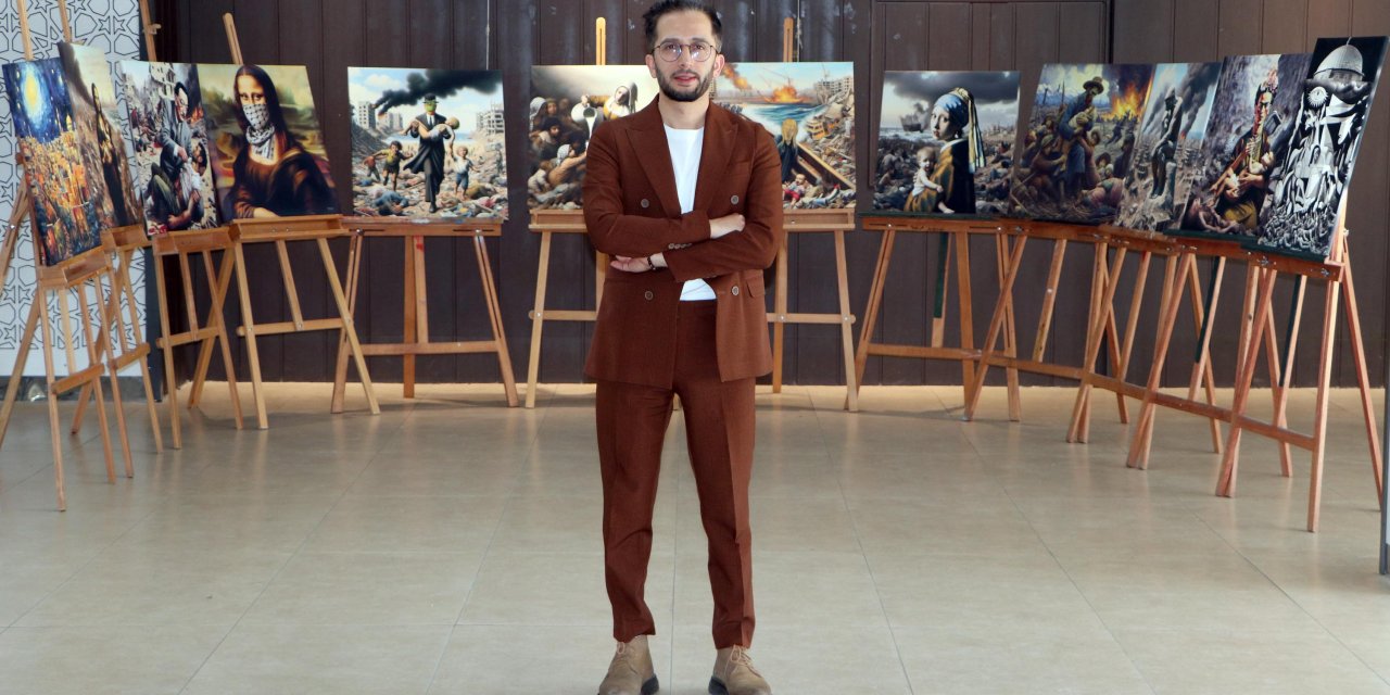 'mona Lisa'yı Filistinli Bebeği Kurtarırken, 'süt Döken Kadın'ı Çocuklara Süt Verirken Tuvale Aktardı