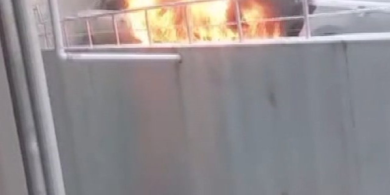 Maltepe'de Park Halindeki Otomobil Alev Alev Yandı