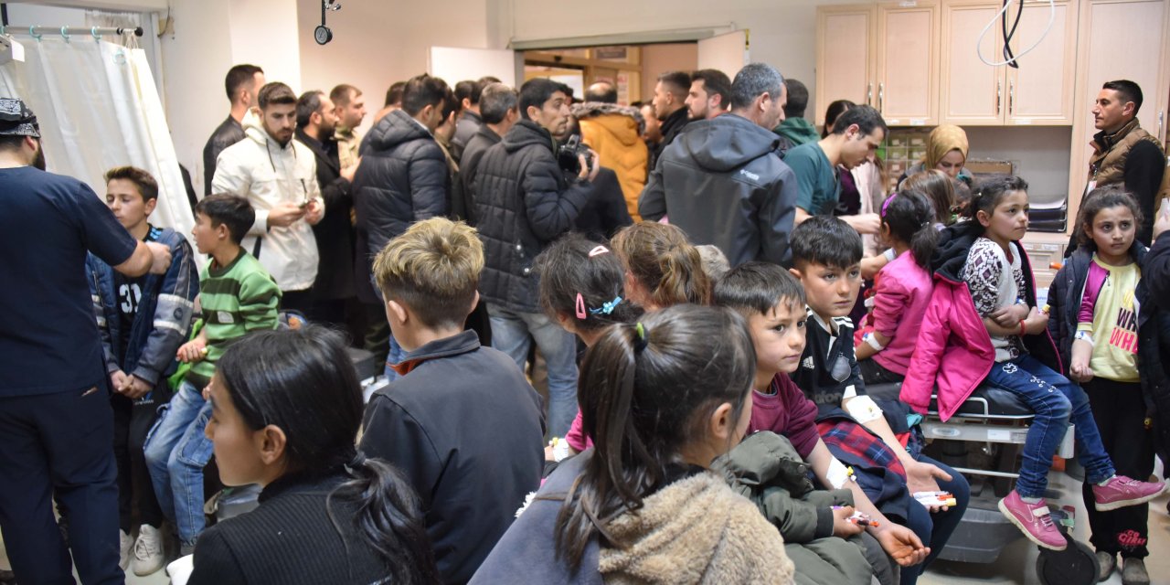 Şanlıurfa'da Yemekten Sonra Rahatsızlanan 150 Öğrenci Hastaneye Kaldırıldı