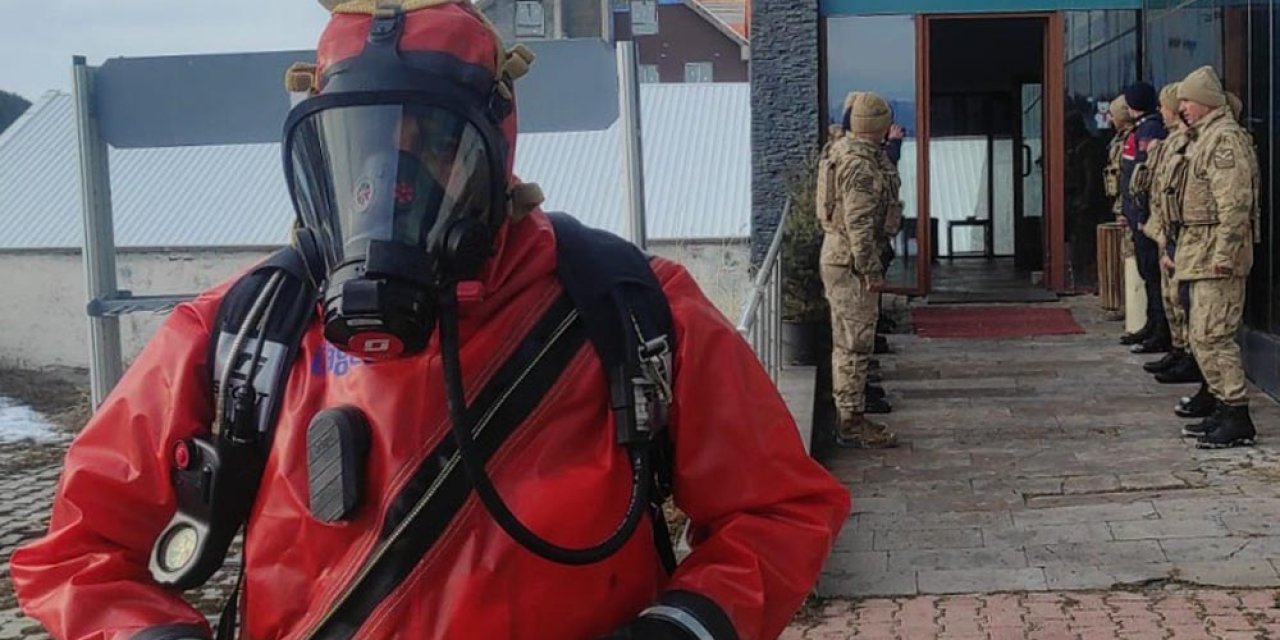 Sarıkamış Kayak Merkezi'nde Tatbikat