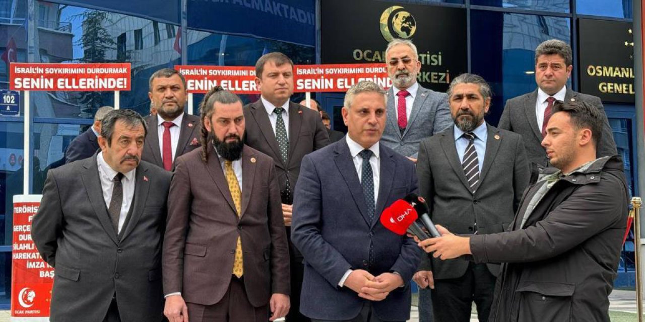 Ocak Partisi'nden Filistin'de Kara Harekatı Başlatılması İçin İmza Kampanyası