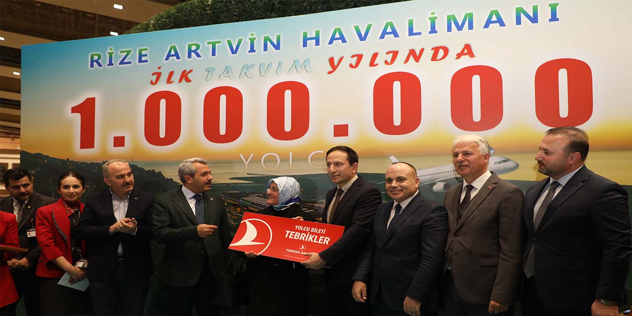Rize Artvin Havalimanı'nda yıllık yolcu sayısı 1 milyonu aştı