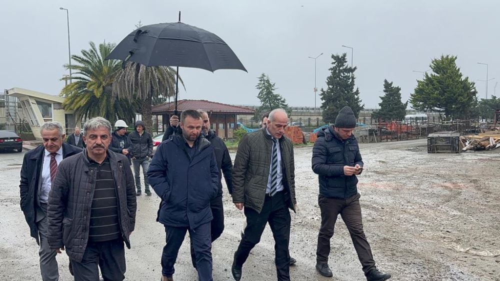 Rektör Yılmaz Sağlık Bilimleri Fakültesi İnşaatında İncelemelerde Bulundu