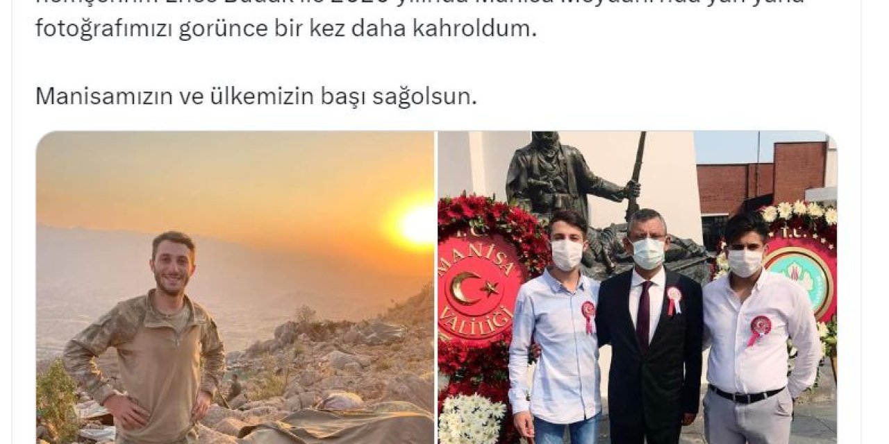 Şehit İle Fotoğrafını Paylaşan Özgür Özel: Bir Kez Daha Kahroldum
