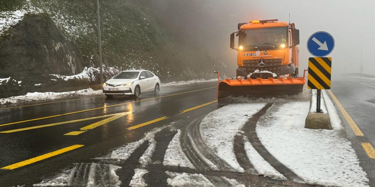 Bolu Dağı'nda Kar Yağışı