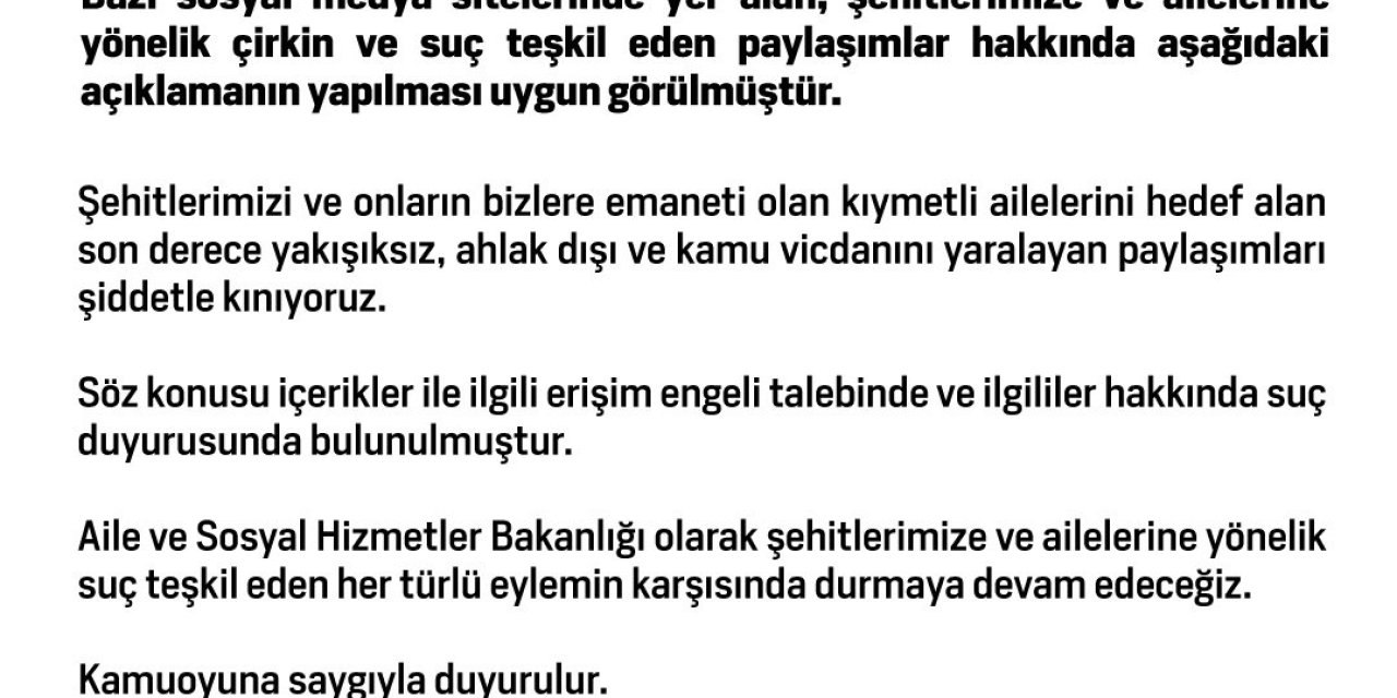 Şehitlere Yönelik Suç Unsurlu Paylaşımlara Soruşturma (4)