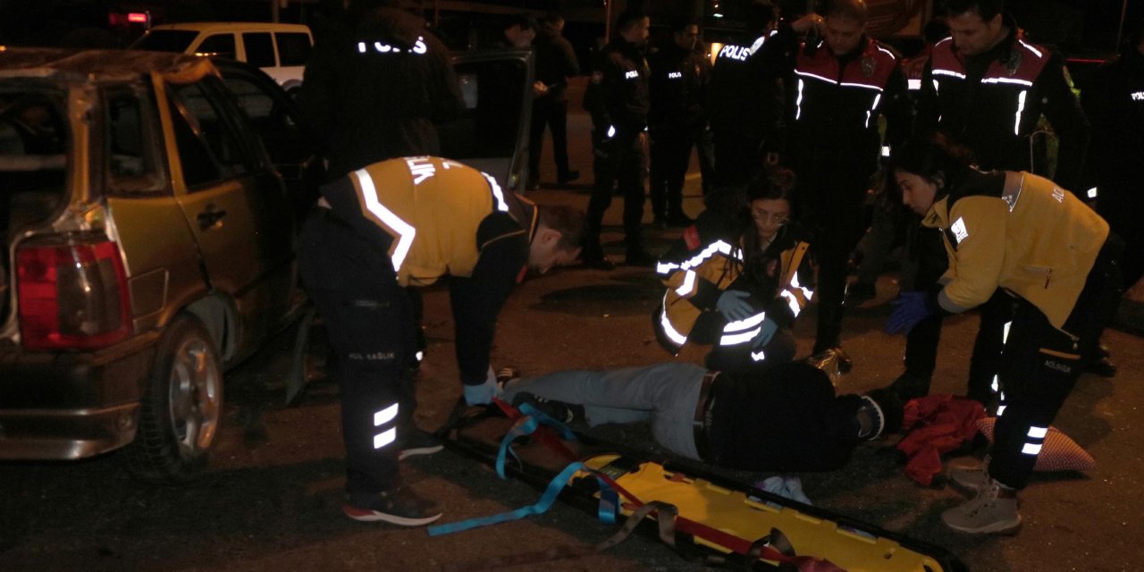 Polisin 'Dur' İhtarına Uymayan Otomobil Takla Attı: 3 Yaralı