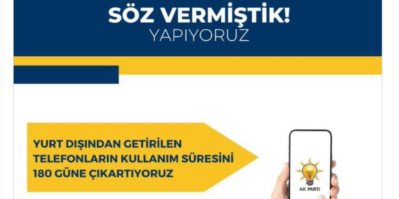 Yurt Dışı Telefonların Kullanım Süresi 180 Güne Çıkarılacak