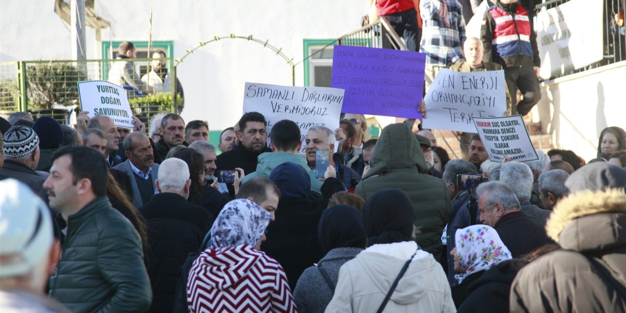 Bursa'da Rüzgar Enerji Santrali Çed Toplantısı Tepki Nedeniyle Yarıda Kaldı