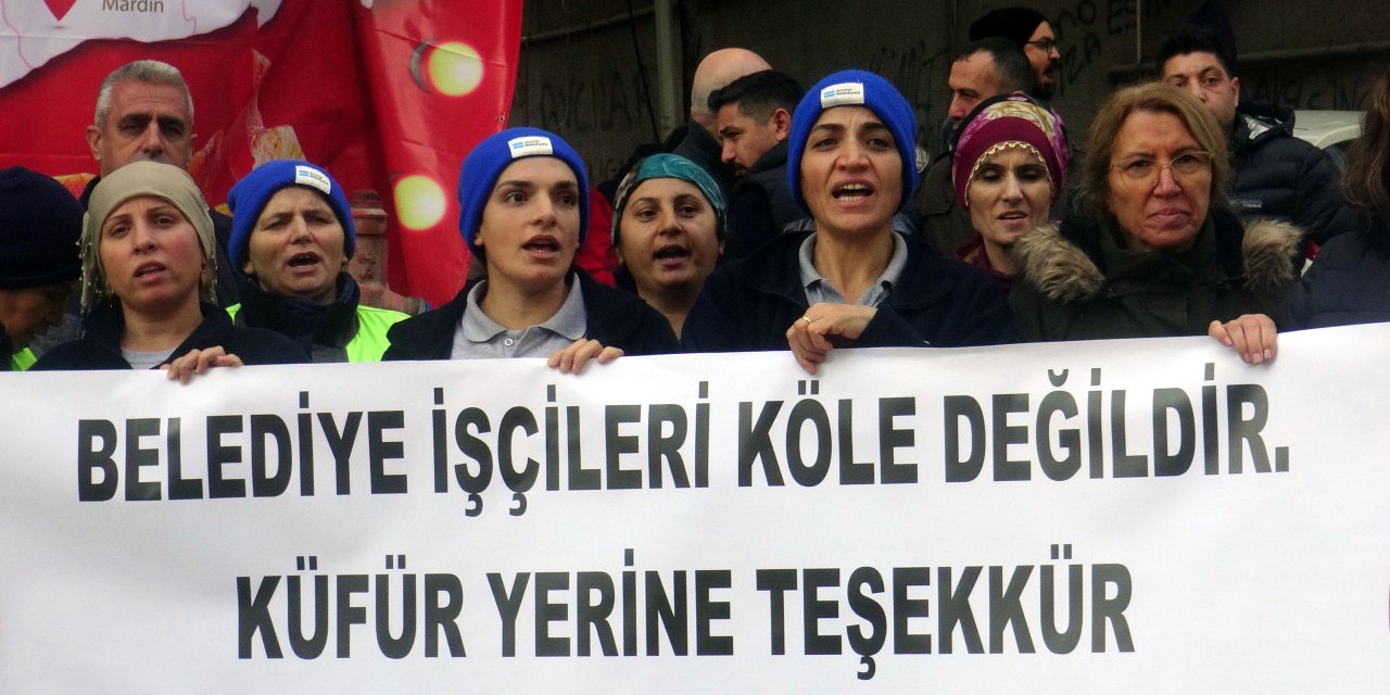 Avcılar’da Temizlik İşçisine Saldırı Protesto Edildi