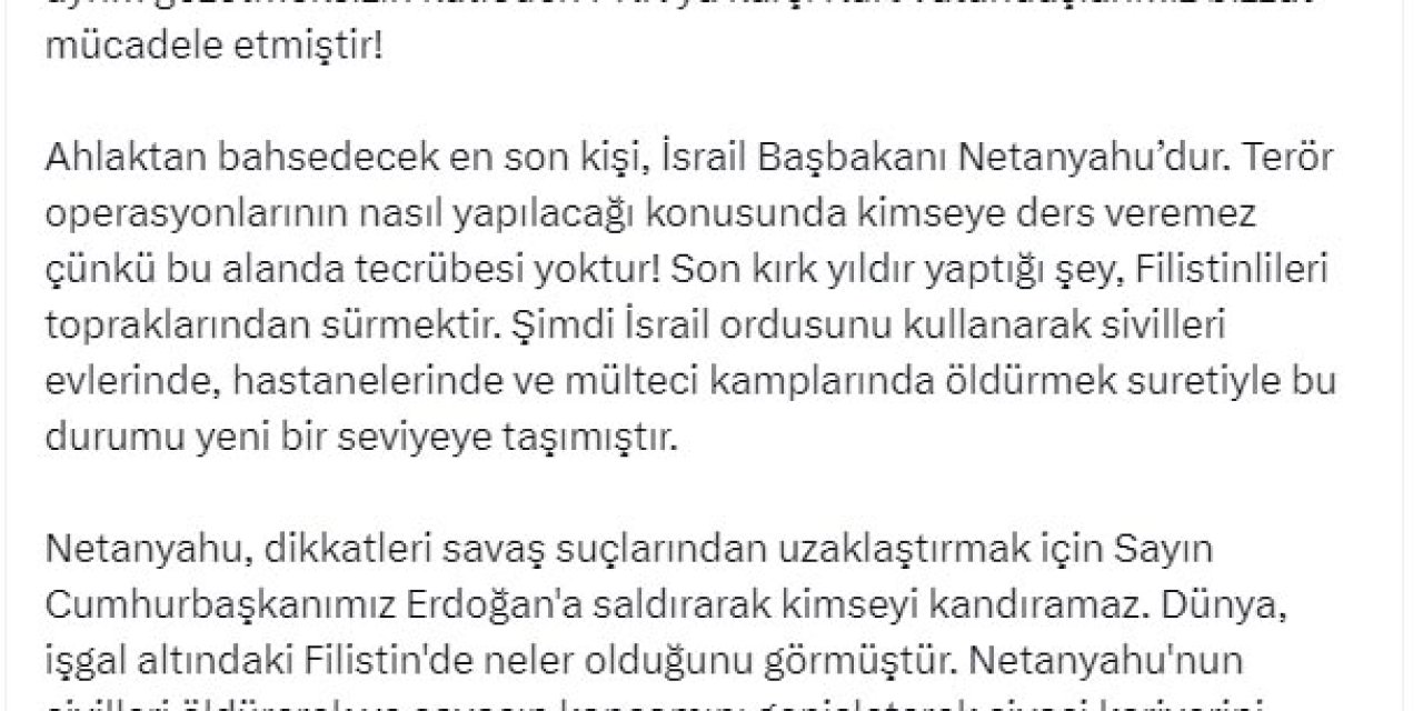 İletişim Başkanı Altun: Netanyahu, Soykırımla İlgili Konuşacak Son Kişidir