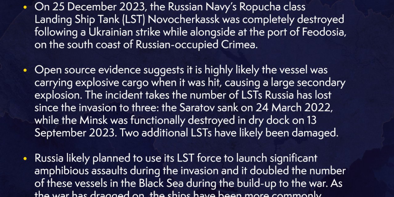 İngiltere: Rus Savaş Gemisi Novocherkassk Tamamen Yok Edildi