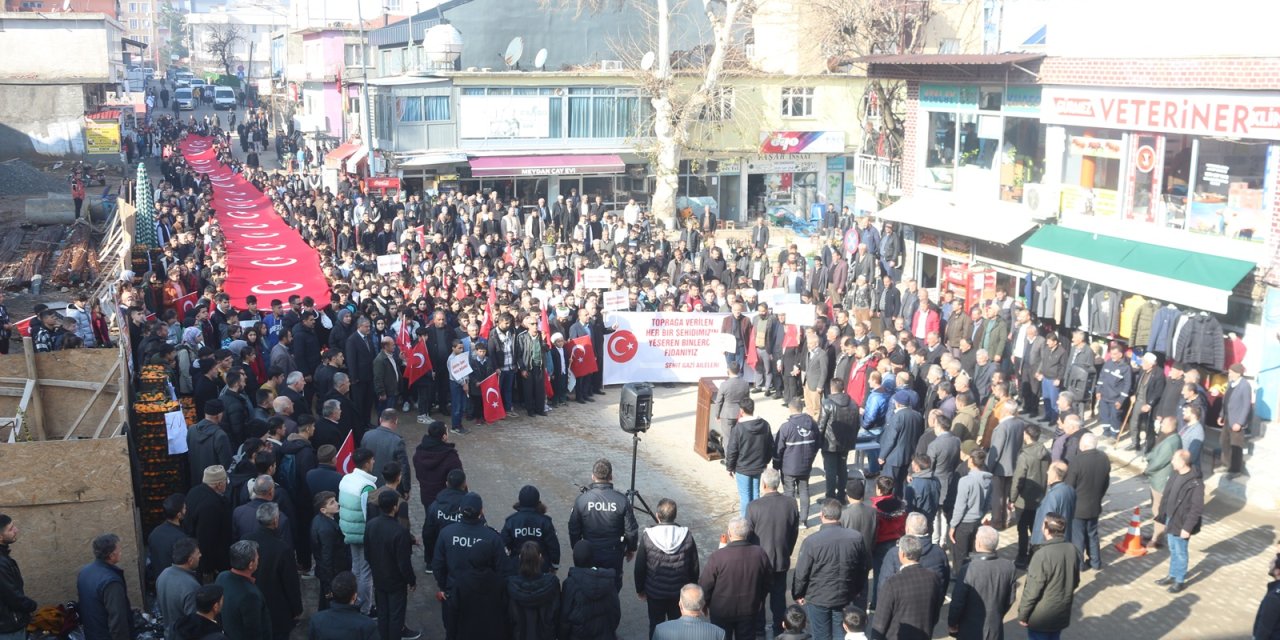 Sason'da ‘Teröre Lanet’ Yürüyüşü