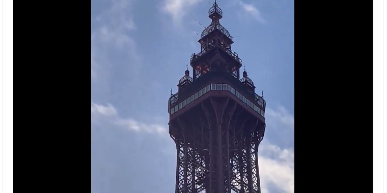 Yangın İhbarı Yapılan Kulede, Alevlerin Turuncu Bir Ağ Olduğu Anlaşıldı