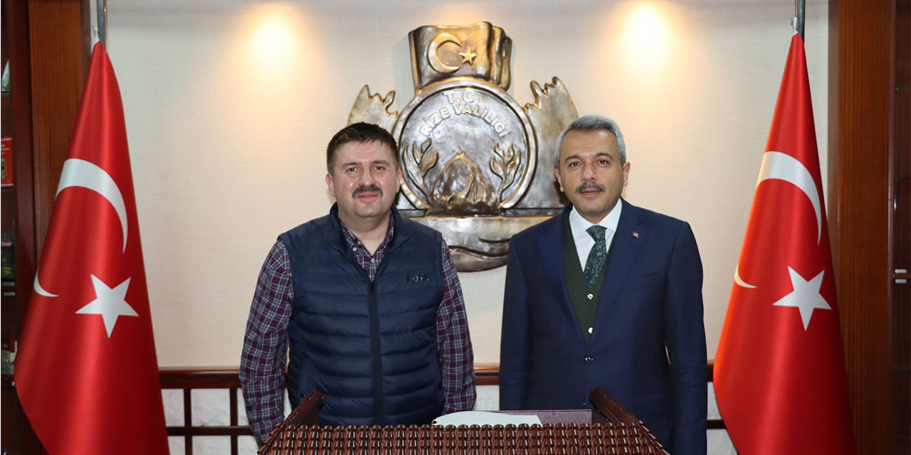 Rizeli Vali Sarıibrahim’den Rize Valisi Baydaş’a Ziyaret