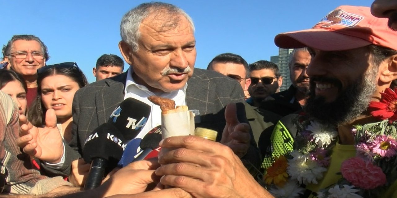 Depremzedeler İçin 3 Bin 600 Kilometre Koşan Fransız Sporcu, Adana Kebabıyla Karşılandı