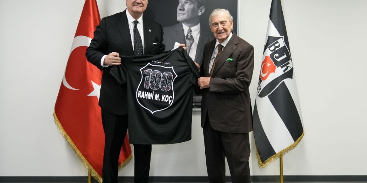 Rahmi Koç'tan Hasan Arat'a Tebrik Ziyareti