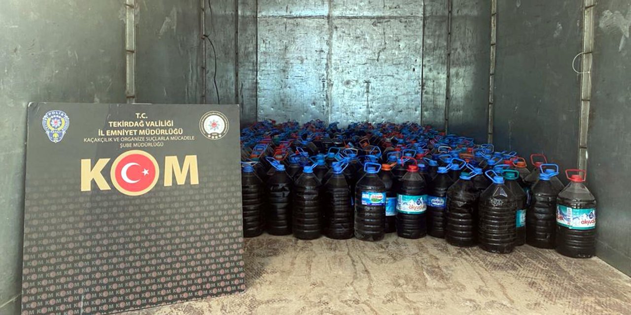 Tekirdağ’da Yılbaşı Öncesi Sahte İçki Operasyonu