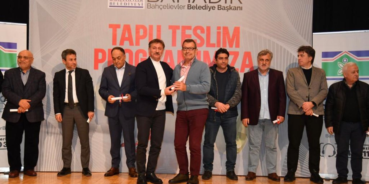 Basın Ekspres Aksı Tapu Dağıtım Töreni Yapıldı