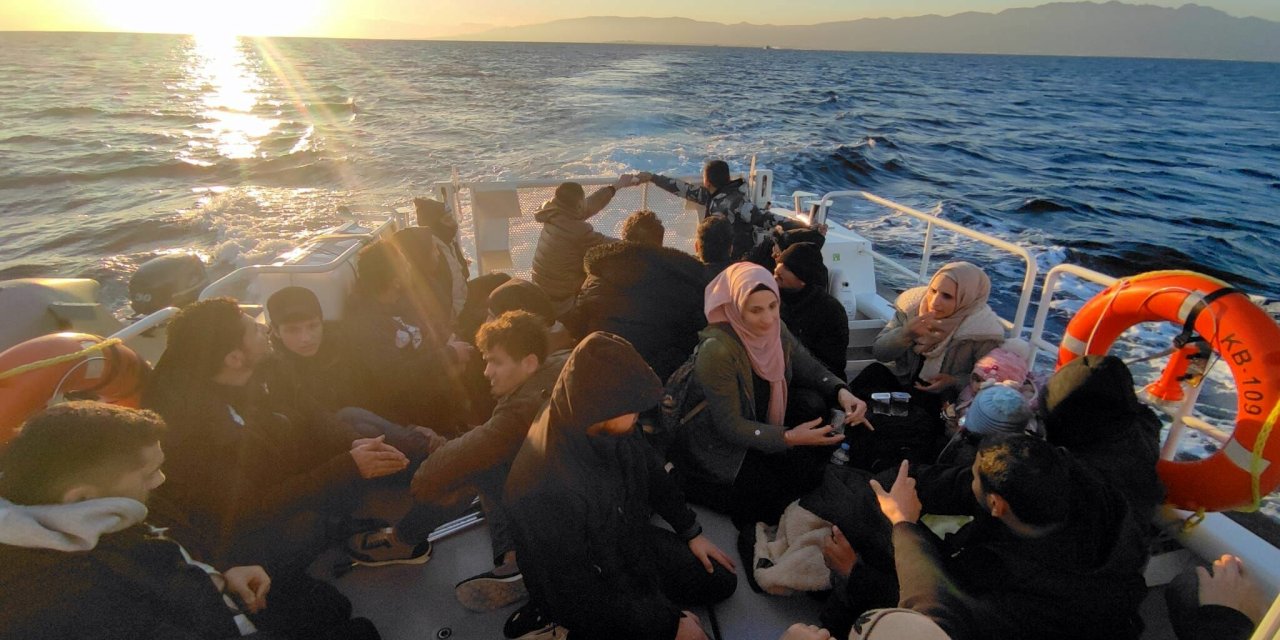 Bodrum Açıklarında 57 Kaçak Göçmen Yakalandı