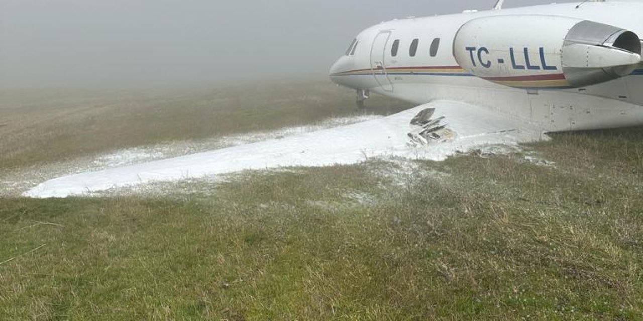 Diyarbakır'da Özel Jet Pistten Çıktı - 1