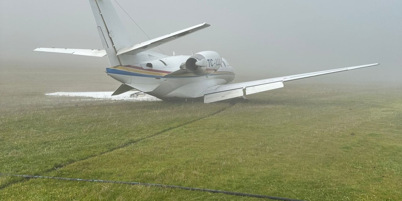 Diyarbakır'da Özel Jet Pistten Çıktı (3)