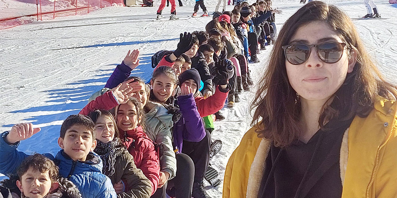 Üniversite Öğrencisinin 'Kızak Etkinliği' Projesi, Ortaokul Öğrencilerini Sevindirdi