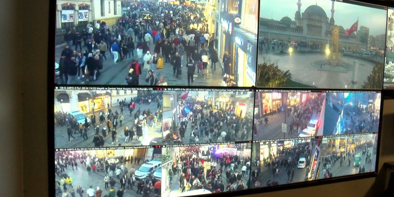 İstanbul'da Yılbaşı Kutlamalarına Kameralı Takip