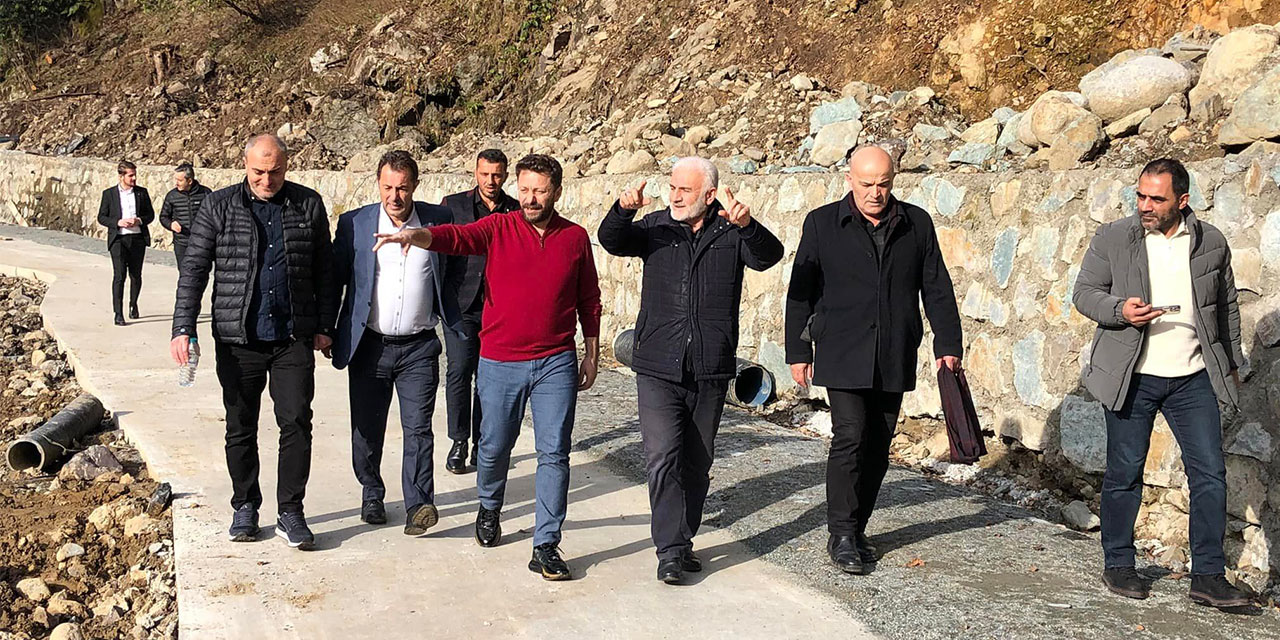 Milletvekili Avcı Çamlıhemşin'de Devam Eden Yatırımları Yerinde İnceledi