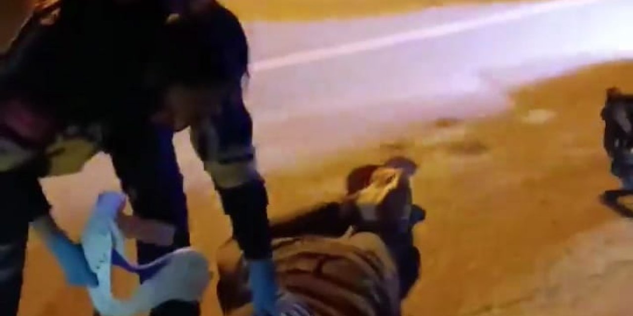 Devrilen Motosikletten Düşüp, 20 Metre Sürüklenen Genç Ağır Yaralandı