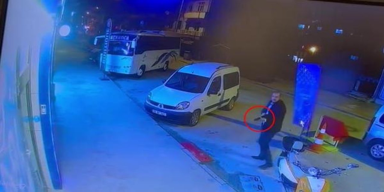 Tekel Bayisine Pompalı Tüfekle Saldırı Kamerada