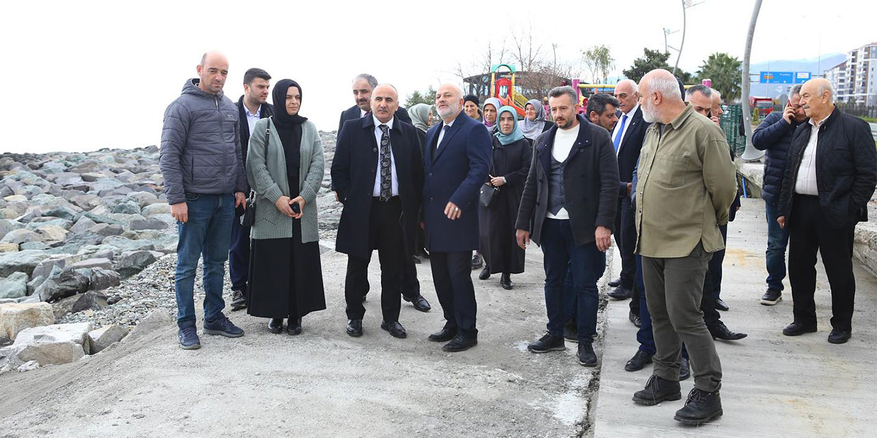 Milletvekili Mertoğlu’ndan Ardeşen'de Sahil Bisiklet ve Yürüyüş Yolu İncelemesi