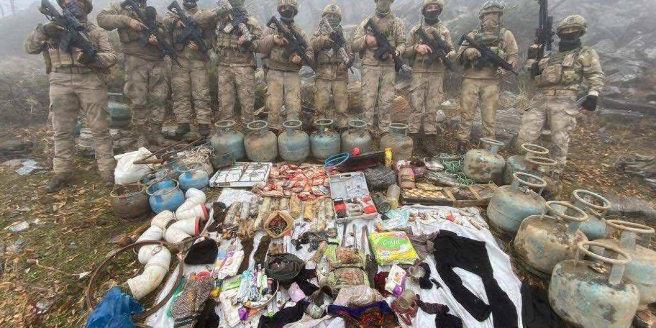 Bingöl’de Teröristlerin Kullandığı 8 Katlı Mağara Tespit Edildi