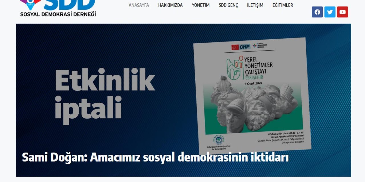 Eskişehir’de Chp’li Belediyeler Arasında Gerginliğe Yol Açan Çalıştay İptal Edildi