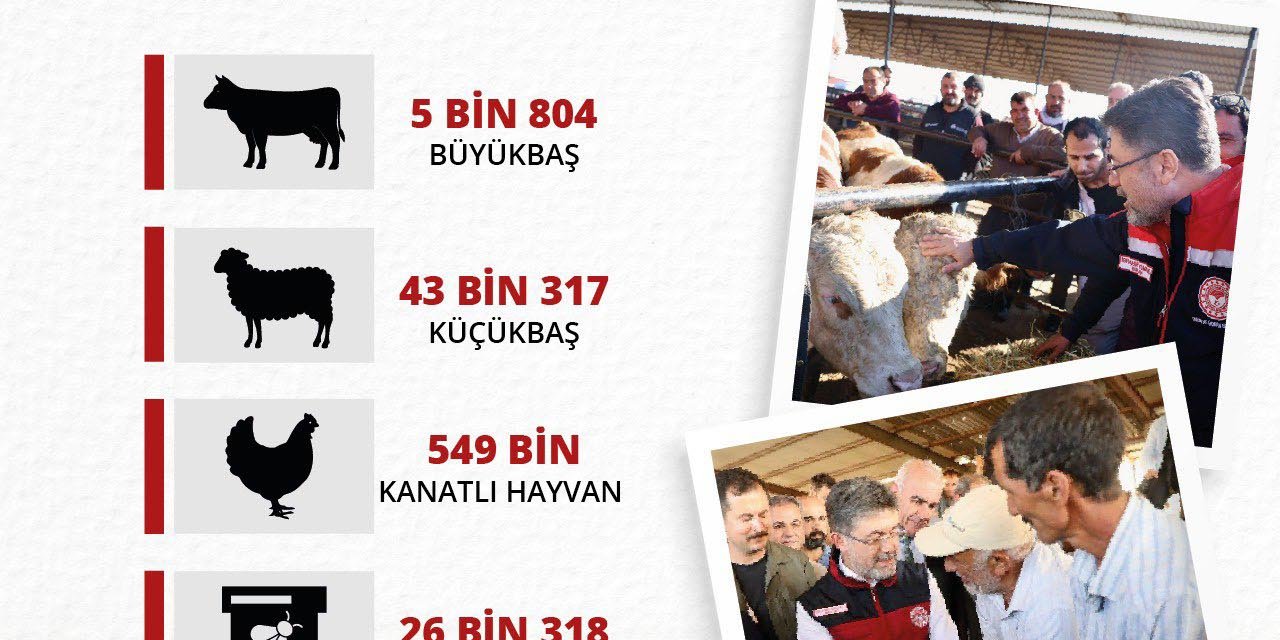Bakan Yumaklı: Deprem Bölgesinde 909 Milyon Tl Bütçeli Hayvan Dağıtımı Yaptık