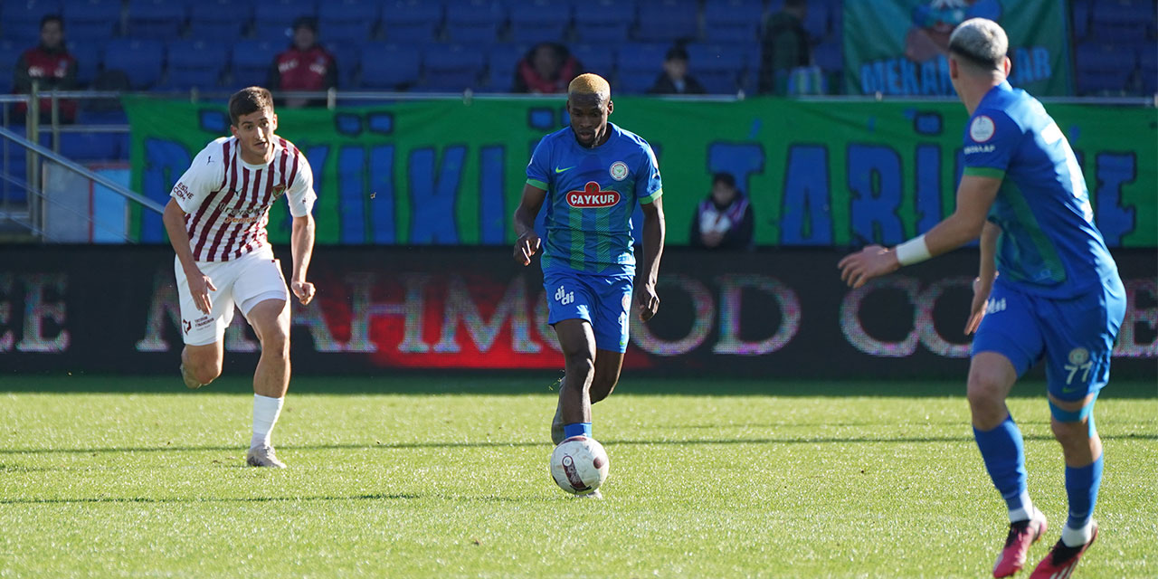 Çaykur Rizespor Yüksekten Uçuyor. Rize’de Hatay Engeli de Aşıldı