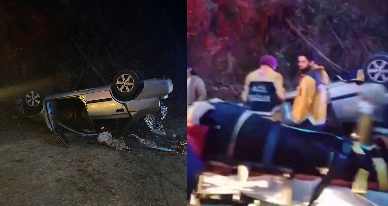 Trabzon'da Otomobil, Şarampole Devrildi: 1 Ölü, 1 Yaralı