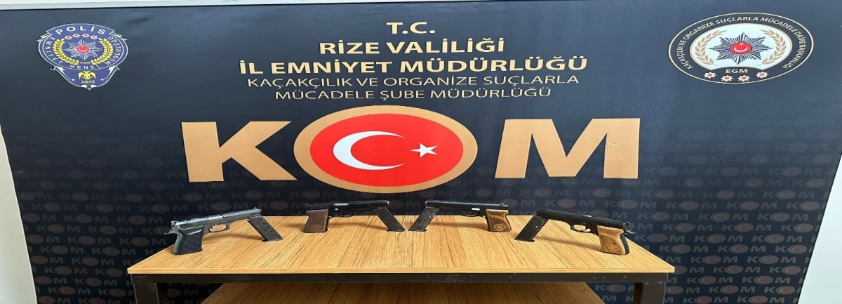 Rize'deki silah kaçakçılığı operasyonunda 1 kişi tutuklandı