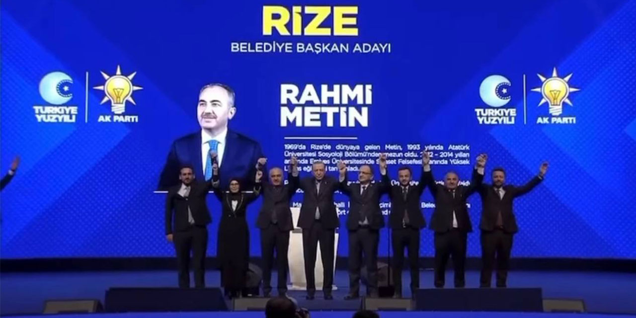 Cumhurbaşkanı Erdoğan Açıkladı. AK Parti Rize Belediye Başkan Adayı Yeniden Rahmi Metin Oldu