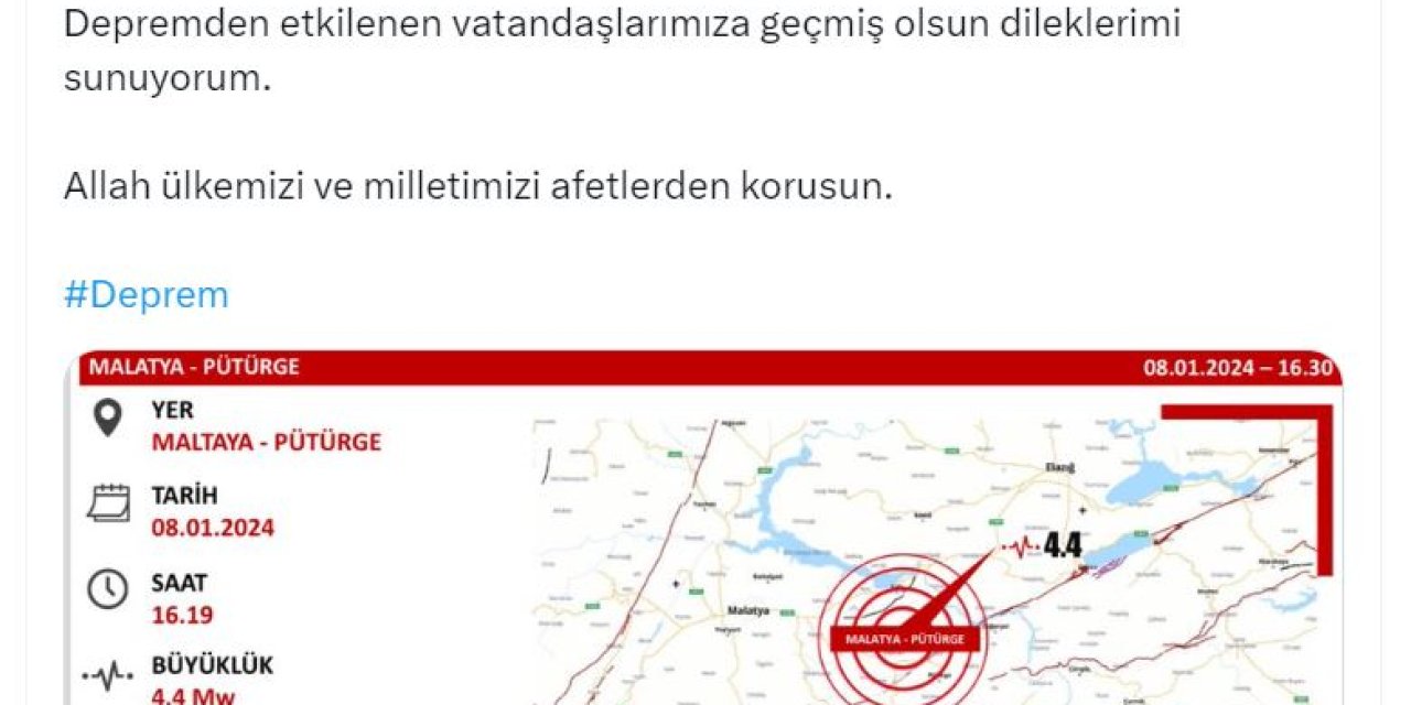 Malatya'da 4.4 Büyüklüğünde Deprem (2)