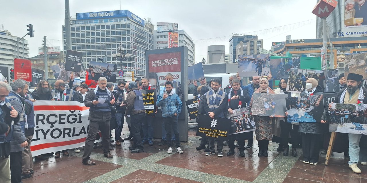 İsrail'in Saldırılarında Ölen 112 Gazeteci, Ankara'da Anıldı