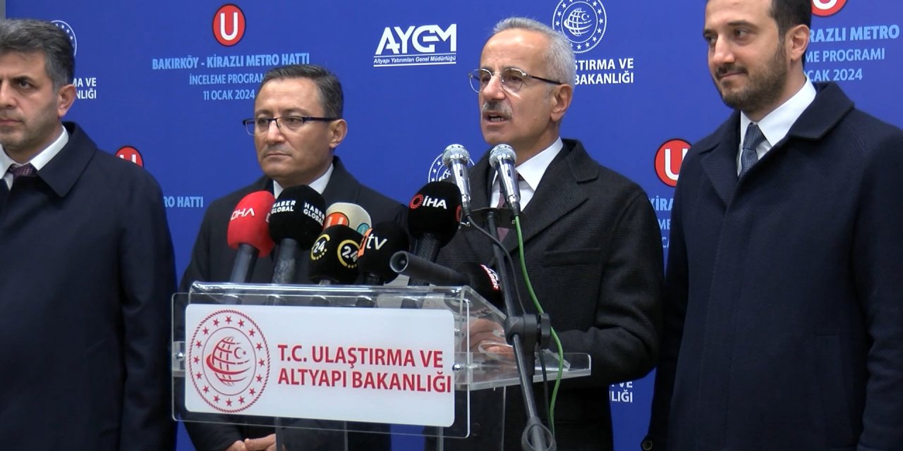 Bakan Uraloğlu: Bakırköy- Kirazlı Metro Hattı Şubat Sonunda Hizmete Alınacak